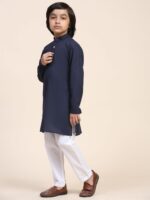 SKAVIJ Kids Kurta Pajama Set Soft Cotton Solid 2-Piece Set for Boys - Image 6