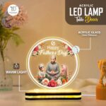 Father's Day Lamp Gift for Muslim Dad, Islamic Acrylic LED Night Light with Heartwarming Dua, USB Powered Decorative Lighting for Home, Office Desk, Decor for Papa, Abbu | (5.5x5.5 Inch) - Image 3