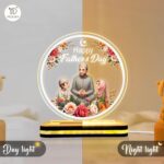 Father's Day Lamp Gift for Muslim Dad, Islamic Acrylic LED Night Light with Heartwarming Dua, USB Powered Decorative Lighting for Home, Office Desk, Decor for Papa, Abbu | (5.5x5.5 Inch) - Image 5