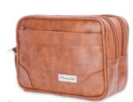NFI essentials Mens Multipurpose Leather Travel Pouch Wrist Hand bag for Cash Money Carrying Purpose - Image 10