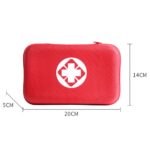 CRUVURBI First Aid Emergency Kit Case Car Bike Home Office Medical Bag Portable Outdoor Travel Sports Emergency Medical Treatment Hard Cover, Red - Image 4