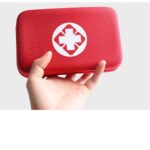 CRUVURBI First Aid Emergency Kit Case Car Bike Home Office Medical Bag Portable Outdoor Travel Sports Emergency Medical Treatment Hard Cover, Red - Image 6