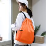 SYGA Drawstring Backpack for Gym, Yoga, Running, Swimming, Beach, Camping, Travel Bag Sports Fitness Club Student Training Bag(Orange) - Image 5
