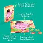 Educational Toys for Kids - Genius Ganesha 49 Pcs Jigsaw Puzzles Ages 3 and Up | Cultural Interactive Learning with App - Image 3