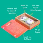 Educational Toys for Kids - Genius Ganesha 49 Pcs Jigsaw Puzzles Ages 3 and Up | Cultural Interactive Learning with App - Image 4