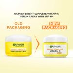 Garnier Skin Naturals, Day Cream, Brightening & Protects Skin from Sun, Bright Complete Vitamin C Serum Cream, 45 g - Image 3