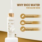 Korean Glow Serum with Ginseng,Vitamin C & Hyaluronic Acid – 30ml | K-Beauty Radiance Booster | 98% Natural, 72% Organic | Face Serum for Brightening Serum 30ml (Face Serum & Rice Water Toner Combo) - Image 3