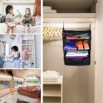 Hanging Packing Cubes Portable Travel Closet Collapsible Compression Clothes Organizer with Built in Shelves for Carry-on Luggage Suitcase Wardrobe X-Large_17.1 * 11.8 * 24.4 in, Black - Image 4