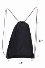 F Gear String Black 11L Multipurpose Drawstring Bag | Lightweight & Compact Gym Sack | 1 Compartment | Durable, Comfortable & Water-Resistant Bag for Sports, Gym, School & Daily Use - Image 4
