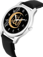 KIROH Men’s Analog Casual Wrist Watch – Classic Stylish Design for Office & Design No BLK AVIO Islamic_BLK LTHR - Image 3