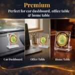 DIVINITI 24K Gold Plated Allah Car Dashboard Idol Frame | Premium Acrylic Islamic Gift | Allah Calligraphy Showpiece for Car, Home & Office Table Decor | Blessings & Protection - Image 3