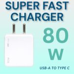 Umake 80W Fast Charger Adapter, BIS Certified Super Fast Charging Wall Charger with Smart Protection, Compatible with Oppo, Realme, OnePlus & Type-C Smartphones, Tablets (BIS Certified) - Image 3