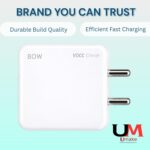 Umake 80W Fast Charger Adapter, BIS Certified Super Fast Charging Wall Charger with Smart Protection, Compatible with Oppo, Realme, OnePlus & Type-C Smartphones, Tablets (BIS Certified) - Image 4
