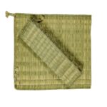 BHUMI Handmade Korai Grass Aasan/100% Natural Grass Puja Mat/Traditional Prayer Mat (Pack Of 2) (Square) - Image 3
