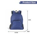 SYGA Outdoor Travel Foldable Waterproof Bag With Mini Bag Stay-Clean Backpack for Camping, Hiking, Travelling, Outdoor Activities (Navy Blue) - Image 4