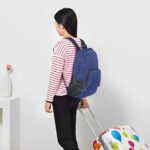 SYGA Outdoor Travel Foldable Waterproof Bag With Mini Bag Stay-Clean Backpack for Camping, Hiking, Travelling, Outdoor Activities (Navy Blue) - Image 6