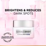 L'Oreal Paris Glycolic Bright Glowing Night Cream, Overnight Brightening Cream, Glycolic Acid in Gel-Like Cream Texture, that Visbily Minimizes Spots & Reveals Glowing skin, 15ml - Image 3