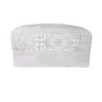 ZOAS Muslim Namaz Cap (Topi) For Men's For Islamic Prayer (Namaz) In Off-white Color With Little Stars With Shiny Look - Image 3