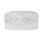 ZOAS Muslim Namaz Cap (Topi) For Men's For Islamic Prayer (Namaz) In Off-white Color With Little Stars With Shiny Look - Image 8
