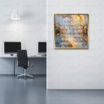 Craftnest Creations Readable Ayatul Kursi 50x50 CM Canvas Printed Wall Art - Islamic Wall Decor for Home, Mosque & Office, Modern Muslim Gift for Ramadan, Eid, Wedding, Durable Canvas Finish, Design 4 - Image 3