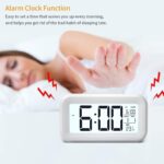 Digital Alarm Clock for Heavy Sleepers | Extra Loud Alarm with Automatic Light Sensor | Multifunction LED Table Clock with Date, Time & Temperature Display - Image 3