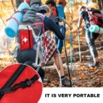12pcs Mini First Aid Kit Empty Bag, Travel Empty First Aid Kit Pouch Bag with Zippered for Emergency at Home, Office, Car, Outdoors, Boat, Camping, Hiking(Bag Only), Red, Fashion - Image 5