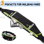 Running Mobile Holder for Men, Waist Bag for Men with 3 Zipper Pockets, Adjustable Running Belt, Water-Resistant Phone Holder for Gym, Jogging, Walking - Image 3