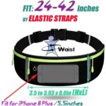 Running Mobile Holder for Men, Waist Bag for Men with 3 Zipper Pockets, Adjustable Running Belt, Water-Resistant Phone Holder for Gym, Jogging, Walking - Image 6
