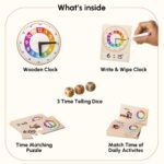 Curious Cub Learning Clock for Kids | Educational Toys for 5+ Year Old | Fun Time Learning Kit | Activity Toys for 6 Year Old Boys, Girls & Educational Board Games for Kids | Ideal Birthday Gift - Image 3