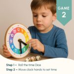 Curious Cub Learning Clock for Kids | Educational Toys for 5+ Year Old | Fun Time Learning Kit | Activity Toys for 6 Year Old Boys, Girls & Educational Board Games for Kids | Ideal Birthday Gift - Image 5