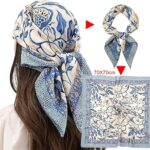 squishy Scarf for Women Stylish, Silk Scarf for Women, Ideal Fashion Accessory for Daily Use, Office and Wedding, Travel - Image 3