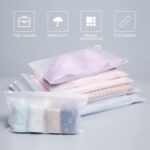 Pristu Polyethylene 5Pcs Transparent Packing Bags for Travelling,Shoes Storage Bag for Travel Organizer,Travelling, Zip Bags for Clothes, Cosmetic,Zip Lock Bag with Air Vent Hole (2 Set) - Image 4