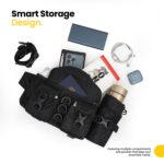 FATMUG Waist Bag for Travel, Tactical Hiking Fanny Pack-Running Belt Pouch with Bottle Holder-Black - Image 7