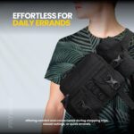 FATMUG Waist Bag for Travel, Tactical Hiking Fanny Pack-Running Belt Pouch with Bottle Holder-Black - Image 10