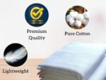 NFD's A Console An Accomplish NFDs Premium White Cotton Ihram for Hajj and Umrah Set Of 2 Pieces Mini Diamond Pattern - Image 4