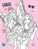Barbie Colouring Book for Kids | Adorable Full-Page Drawings of Barbie, Family & Friends | Hours of Creative Fun to Improve Focus, Hand-Eye Coordination, and Artistic Expression for Children - Image 3