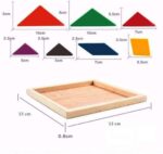 BKDT Marketing 7 Pieces Wooden Tangram Puzzle Colourful 3D Travel Game for Boys & Girl Mind Development of Kids 7 Blocks Educational Gift for Kids Iq Brain Teaser Toys (Multi Color) - Image 6