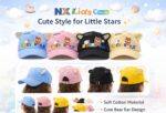Kids Cartoon Bear Design Cap for Boys & Girls (2-5 Years) | Cotton Adjustable Summer Hat with Ears | Lightweight Sun Protection Cap - Image 3