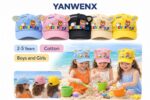 Kids Cartoon Bear Design Cap for Boys & Girls (2-5 Years) | Cotton Adjustable Summer Hat with Ears | Lightweight Sun Protection Cap - Image 4
