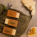 Ancient Living Organic & Natural Soaps Daily Bath Needs with Cold Pressed Oils (Handmade) - 100 gm each Kasturi Turmeric for Radiance Multani Mitti for Anti Aging Tulasi for Cleansing - Image 4