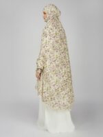 ANA Afiya Purple Floral Prayer Dress – Pure Cotton Namaz Makhna with Tie Knot | Lightweight, Breathable for Hajj, Umrah & Salah - Image 4