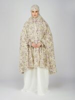 ANA Afiya Purple Floral Prayer Dress – Pure Cotton Namaz Makhna with Tie Knot | Lightweight, Breathable for Hajj, Umrah & Salah - Image 6