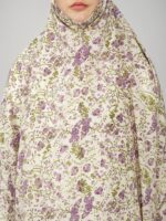 ANA Afiya Purple Floral Prayer Dress – Pure Cotton Namaz Makhna with Tie Knot | Lightweight, Breathable for Hajj, Umrah & Salah - Image 8