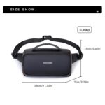 ALMURAT Stylish Crossbody Waist Bag with Waterproof Lightweight Shoulder Chest Bag for Travel Walking Running Hiking Cycling,Easy Carry Any Phone,Wallet - Image 3