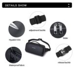 ALMURAT Stylish Crossbody Waist Bag with Waterproof Lightweight Shoulder Chest Bag for Travel Walking Running Hiking Cycling,Easy Carry Any Phone,Wallet - Image 6