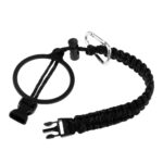 CALANDIS 4xOutdoor Water Bottle Carrier Strap Cup Handle Rope with Carabiner Black - Image 4