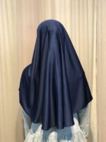 NAZNEEN Girls' Solid Plain Ready to Wear Prayer Hijab | Comfortable Islamic Headscarf for Children | Full Coverage -Daily Namaz Use | Ethnic and Fusion Wear for Kids - Image 4