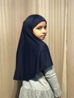 NAZNEEN Girls' Solid Plain Ready to Wear Prayer Hijab | Comfortable Islamic Headscarf for Children | Full Coverage -Daily Namaz Use | Ethnic and Fusion Wear for Kids - Image 5