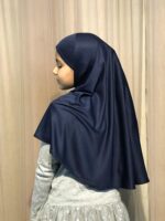 NAZNEEN Girls' Solid Plain Ready to Wear Prayer Hijab | Comfortable Islamic Headscarf for Children | Full Coverage -Daily Namaz Use | Ethnic and Fusion Wear for Kids - Image 7