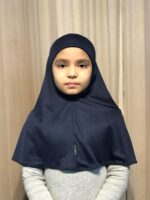 NAZNEEN Girls' Solid Plain Ready to Wear Prayer Hijab | Comfortable Islamic Headscarf for Children | Full Coverage -Daily Namaz Use | Ethnic and Fusion Wear for Kids - Image 9